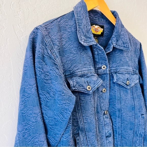 Harley Davidson Denim Jacket Small - Picture 2 of 10